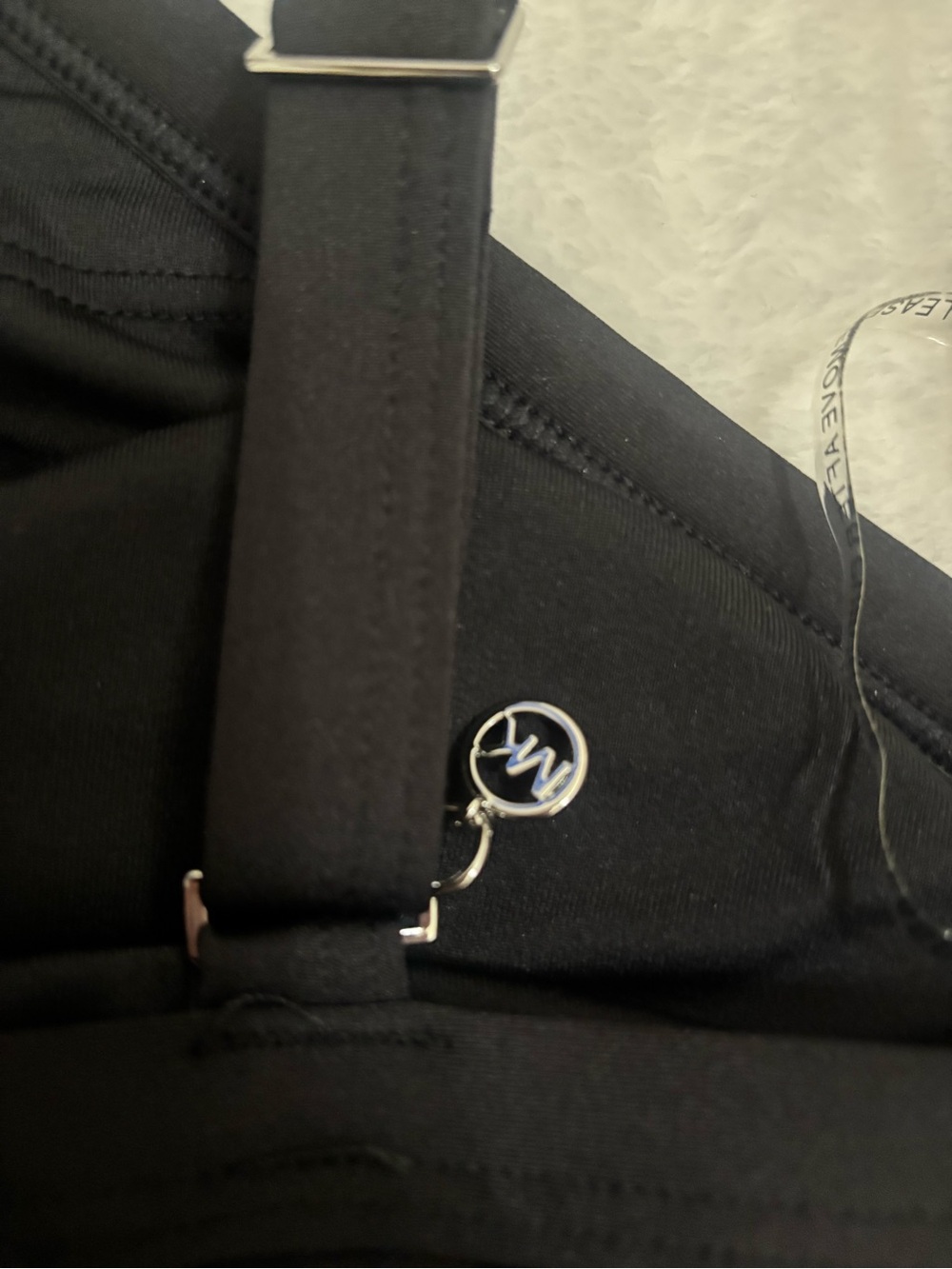 🌴🌴🌴Michael Kors Black Halter Rhinestone Tank Swim Top - Picture 4 of 6